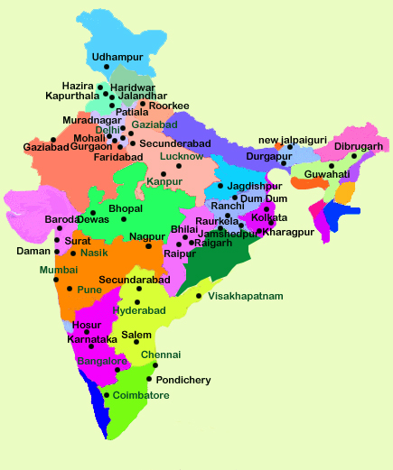 india map